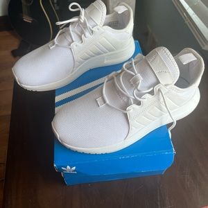 Adidas white tennis shoes! Worn once